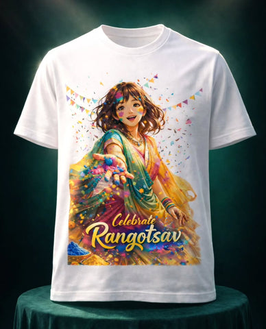 Krishnites Celebrate Rangotsav Women’s Festive Tee