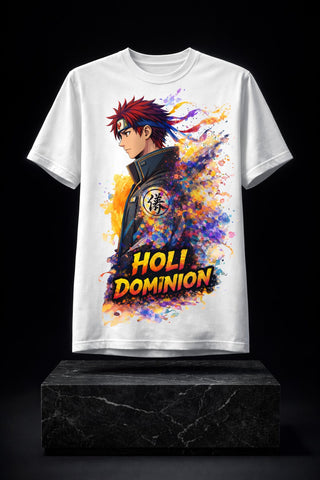 Krishnites Holi Dominion Anime Warrior Tee