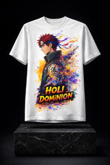 Krishnites Holi Dominion Anime Warrior Tee