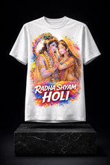 Krishnites Radha Shyam Holi Divine Splash Tee