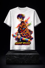 Krishnites Silent Splash Anime Warrior Tee