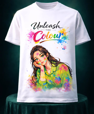 Krishnites Unleash the Colour Women’s Aesthetic Tee