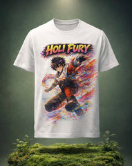 Krishnites Holi Fury Action Burst Tee